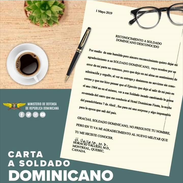 CARTA A SOLDADO DOMINICANO