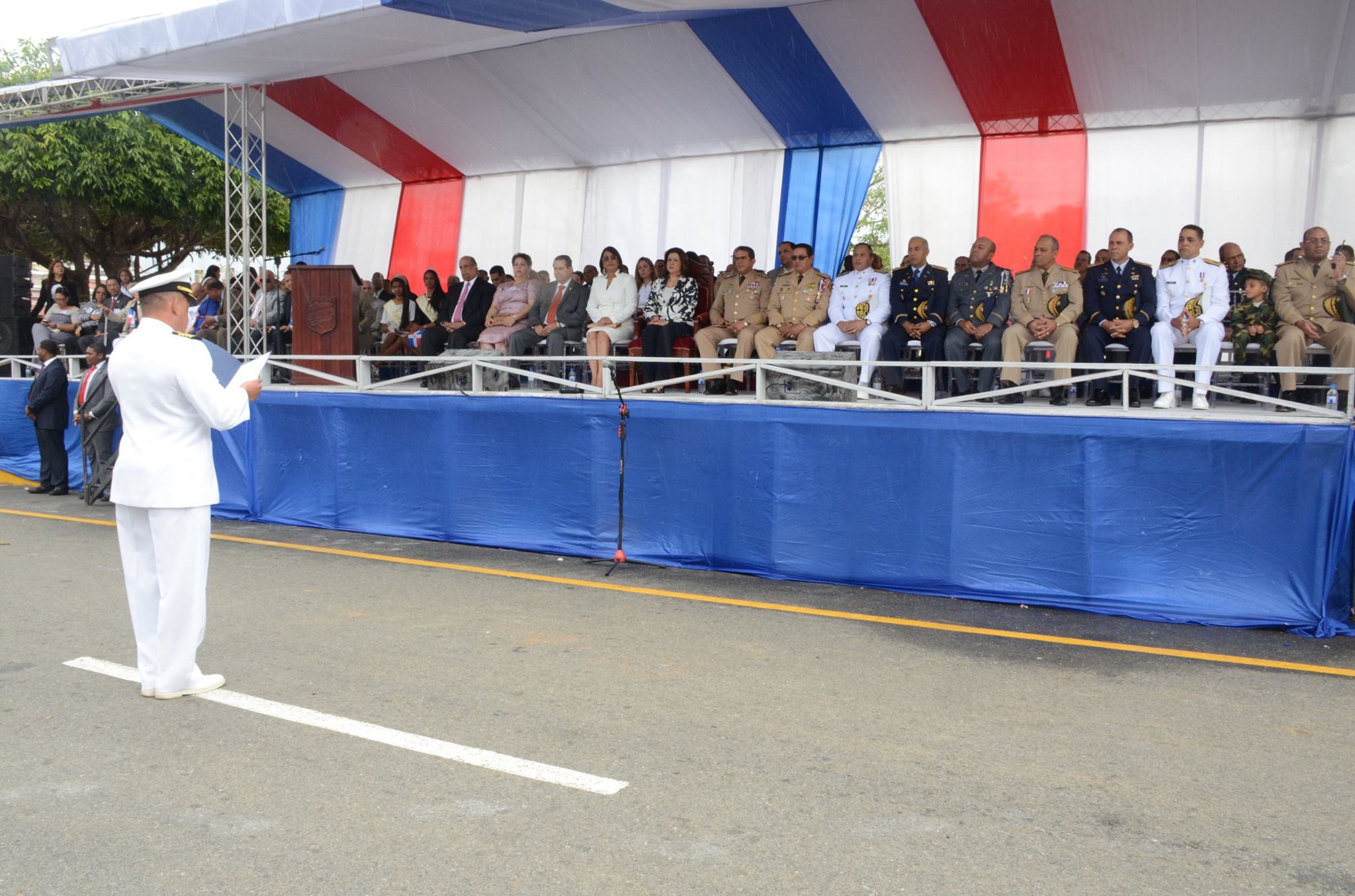 La Armada de República Dominicana participa en el Desfile Militar en San Francisco de Macorís en conmemoración al 203 Aniversario del natalicio del Padre de la Patria, Juan Pablo Duarte y Díez